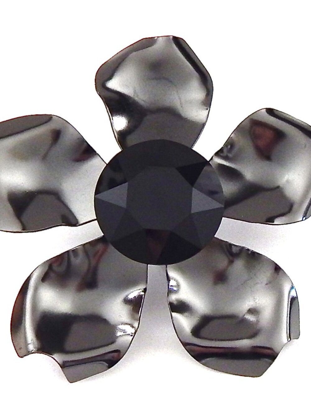 GASOLINE GLAMOUR PETAL TO THE METAL MIDNIGHT FLOWER RING🌸🖤